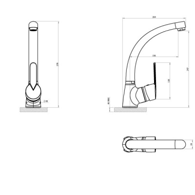 Araya Urban  Water Saving Single Lever Kitchen Mixer